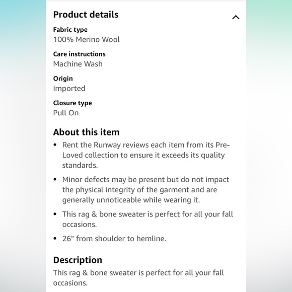Rag & Bone Sweater - Picture 6 of 6